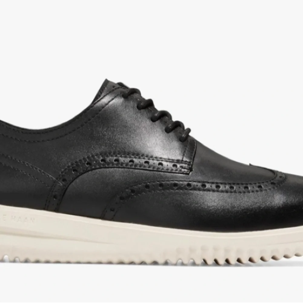 Cole Haan Men's Black and White Oxford Shoes